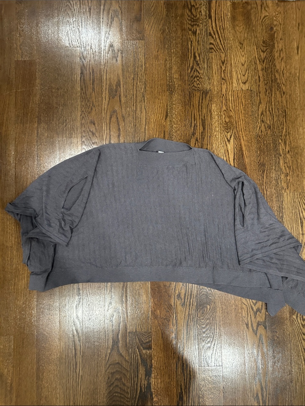 Lululemon Lightweight Soft Purple/Gray Women's Open Cape Sweater
